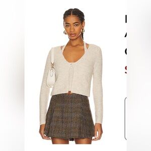 Astr mayte cream Women's sweater